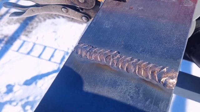 Сварка зимой шинопровода из меди . Как я варю смотреть онлайн