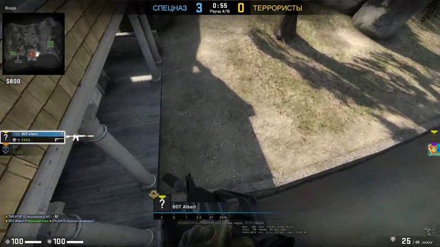 Попался в команду с ботом), а противники сдались || CS:GO смотреть онлайн