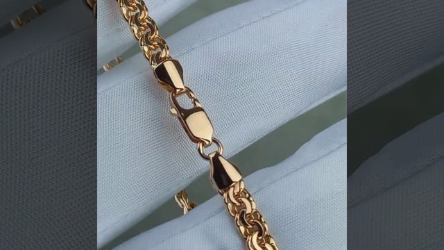 золотой браслет плетение кардинал (бисмарк) вес 7.5 грамм. длина 18 см смотреть онлайн