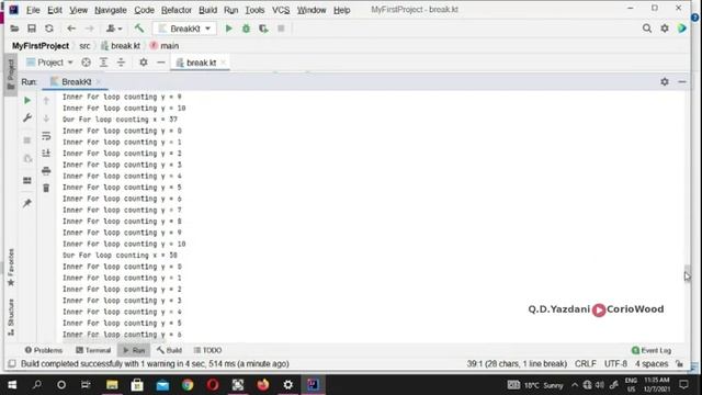 Labels for Break & Continue in Kotlin | Learn Kotlin | Corio Wood смотреть онлайн