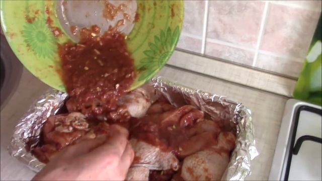 Готовим просто, вкусная курица в духовке.