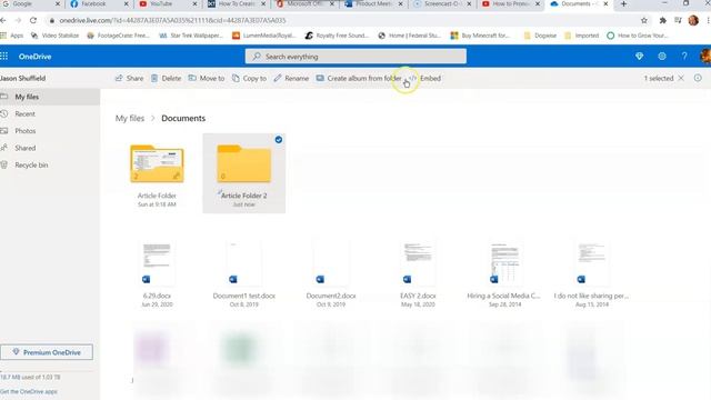 How To Create/Share OneDrive Folder смотреть онлайн