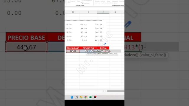 descuentos segun lista desplegable en #excel смотреть онлайн