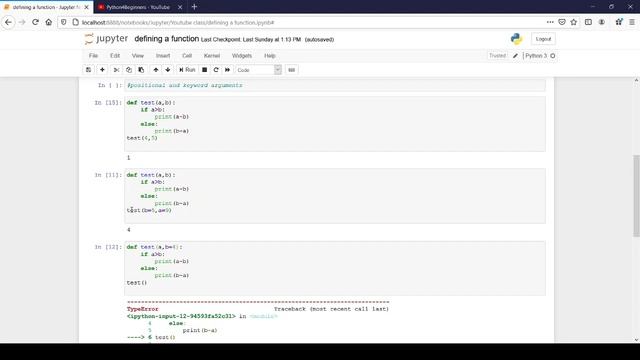 Day3, python function definition,positional and keyword arguments, lambda function смотреть онлайн