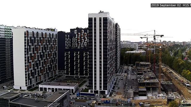 Стройка ЖК Летний сад (1 камера) 02 сентября 2019 г смотреть онлайн
