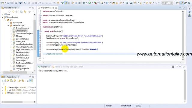 Selenium Video 27 - Synchronization in selenium WebDriver - Explicit wait смотреть онлайн