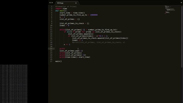Python Beginner tutorial series using project Euler #10 - Summation of Primes смотреть онлайн