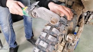 Нарезка протектора самодельным регрувером своими руками на китайской покрышке.