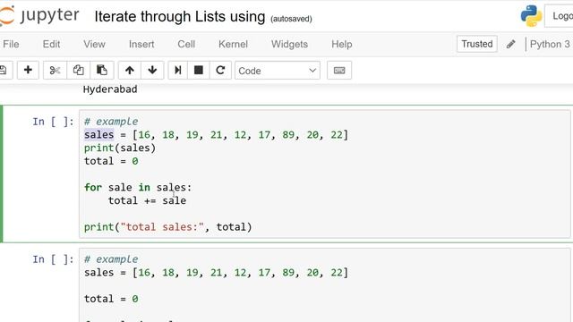 Iterate through Lists using смотреть онлайн