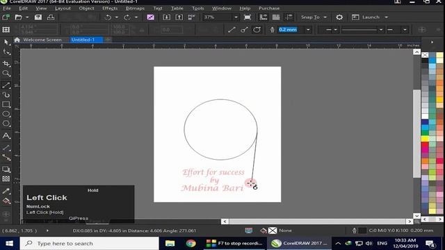 Corel draw 2017 class 24 free hand two point line Bezier tool Urdu/Hindi смотреть онлайн