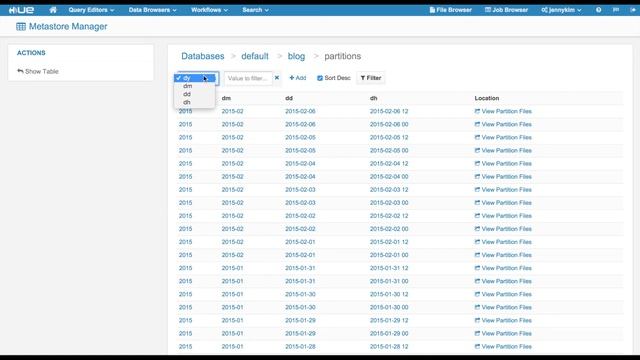 Filter, Sort and Browse Hive Partitions with Hue’s Metastore смотреть онлайн