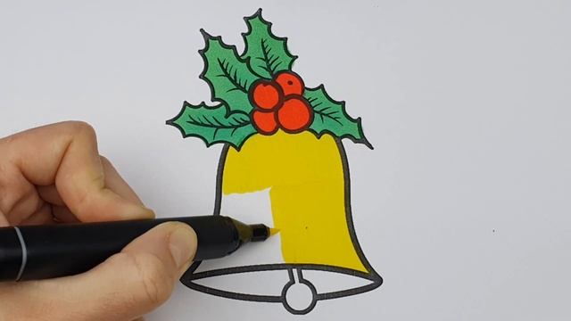 Jingle Bells Drawing, Painting and Coloring for Kids and Children | Songs and Coloring with Kids | смотреть онлайн