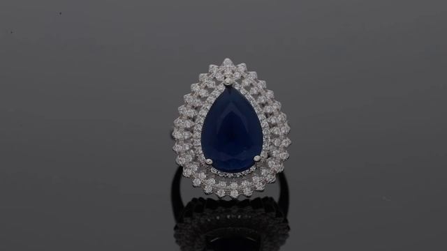 Sterling Silver 925 Blue Pear Shaped Solitaire Ring at Best Price in Kuwait смотреть онлайн