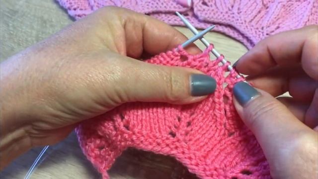 Детская кофта спицами, МК 1 часть смотреть онлайн