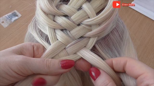 Причёска из косы ОЧЕНЬ ПОДОБНО Коса из пяти прядей Коса в школу смотреть онлайн
