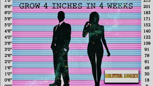 Grow 4 Inches In 4 Weeks! WARNING! EXTREMELY POWERFUL! HYPNOSIS SUBLIMINAL WARLOCK!!