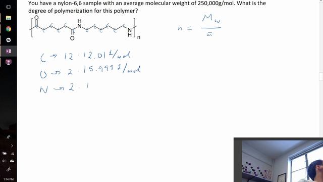 Degree of polymerization example problem смотреть онлайн