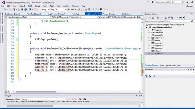 c# full project Hostel Management system Part4. смотреть онлайн