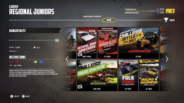 Wreckfest Career Mode Part 2 - Dirt Devils | PS4 Pro Gameplay смотреть онлайн