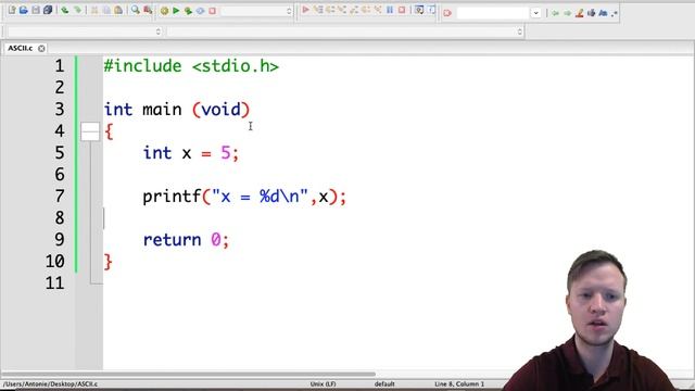 9. C Programming - ASCII table смотреть онлайн