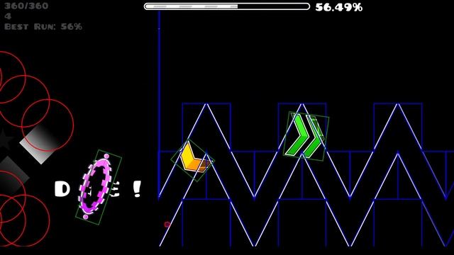Geometry Dash | wave challenges w/HITBOXES смотреть онлайн