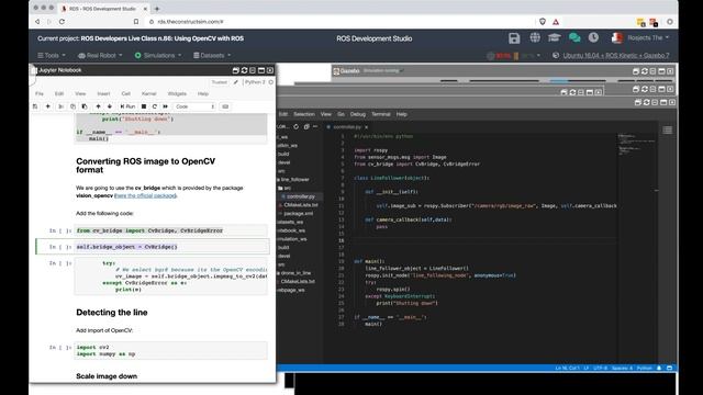 ROS Developers LIVE Class #86: How to use OpenCV with ROS смотреть онлайн