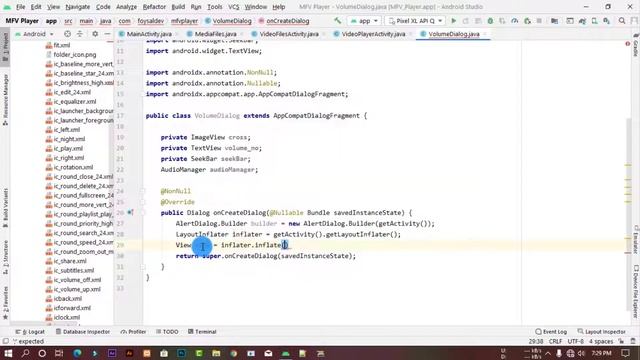 Video Player App in Android Studio, Screen Orientation and Control Volume through Seekbar Part 19 смотреть онлайн