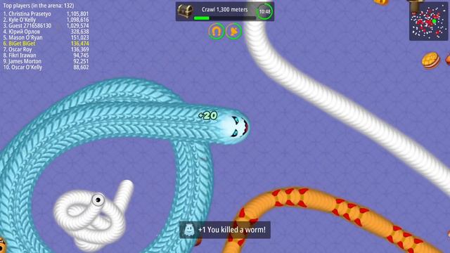WormsZone.io Troll Hack Slither Snake With High Score Top 01 Epic WormsZoneio Gameplay Moments #135 смотреть онлайн