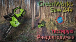 GreenWorks ChainSaw 24V, купил #недолгодумая аккумуляторную пилу. В пролёте или сойдёт? G24CS25K2