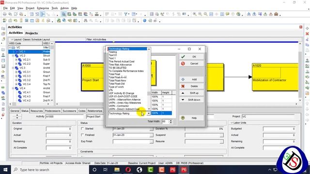 How to Trace Logic Through Activity Network PERT | Primavera P6 | 19.12 | Beginners Tutorial смотреть онлайн