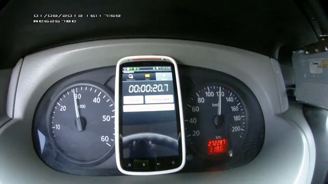 разгон Renault Trafic 1.9 до 100 км/ч смотреть онлайн