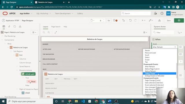Projeto RH - Oracle APEX - Refresh automático após fechamento de modal смотреть онлайн