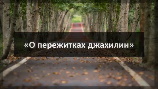 Ринат Абу Мухаммад «О пережитках джахилии» смотреть онлайн