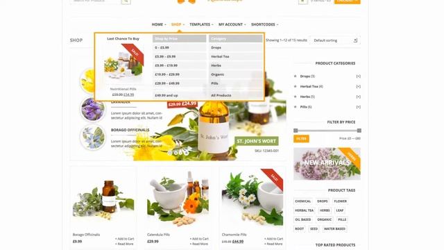 123Medicine eCommerce Wordpress Theme (Themeforest) смотреть онлайн