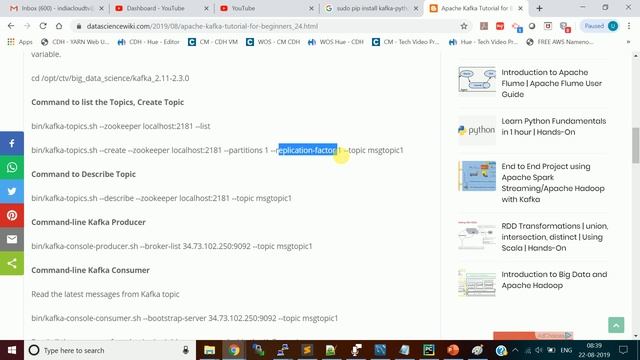 Command-line Kafka Producer and Consumer|Hands-On|Kafka Tutorial in Englis|Part 4| DM | DataMaking смотреть онлайн