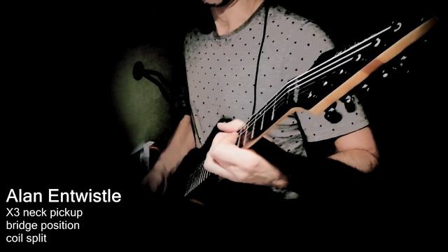 Harley Benton AMAROK Baritone - Alan Entwistle X3 humbucker pickup - coil split - crunch смотреть онлайн