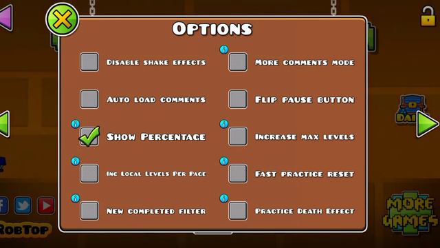 как сделать проценты в geometry dash? смотреть онлайн
