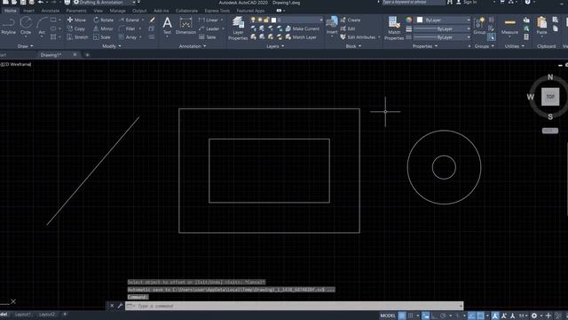 32- Offset | Modify Command | AutoCAD 2020 from Basic to Advance Features смотреть онлайн