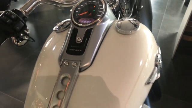 Harley-Davidson Softail Fat Boy 114 (FLFBS) Bonneville Salt Pearl 2018 - Harley-Davidson Красноярск смотреть онлайн