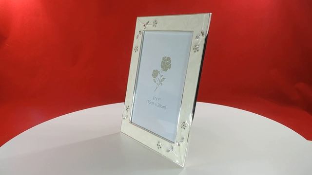 Фоторамка Platinum PF9449N-6 "Цветы", со стразами, белый, 15 х 20 см смотреть онлайн