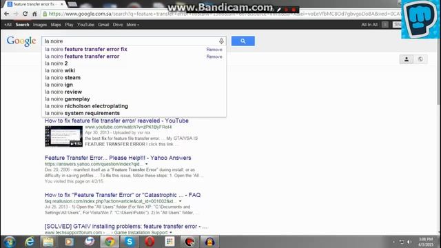 L A NOIRE Feature Transfer Error FIX смотреть онлайн