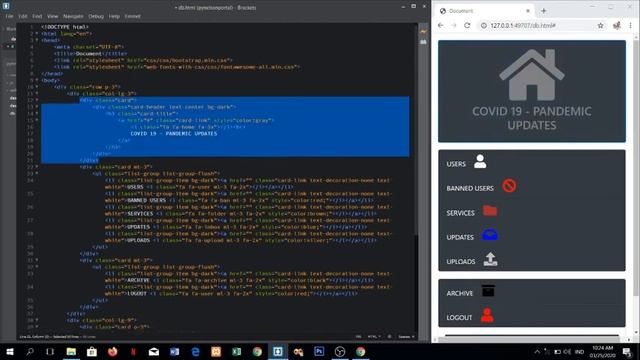 HOW TO CREATE WEB SYSTEM DASHBOARD USING BOOTSTRAP WEB FONTS P4 смотреть онлайн