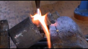 Пайка медных и стальных изделий  латунью.