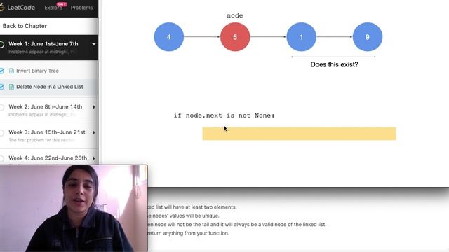 DELETE NODE IN LINKED LIST GIVEN ACCESS TO THAT NODE | PYTHON | LEETCODE | June LeetCoding Challeng смотреть онлайн