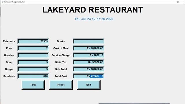 RESTAURANT BILLING SYSTEM || PYTHON || TKINTER LIBRARY смотреть онлайн