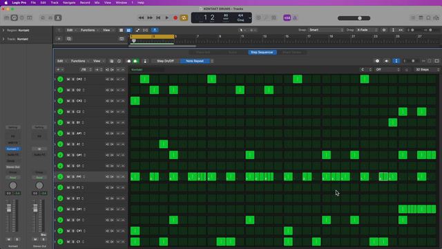 Logic Pro - Use Kontakt Drum Kits with Step Sequencer смотреть онлайн