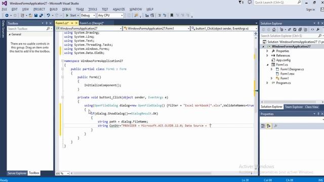 Read Excel File in C# смотреть онлайн