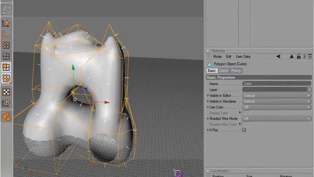 Cinema 4D Modeling 05 - Array, Clone, Disconnect, Split, Melt, UnTriangulate, Subdivide, Optimize смотреть онлайн