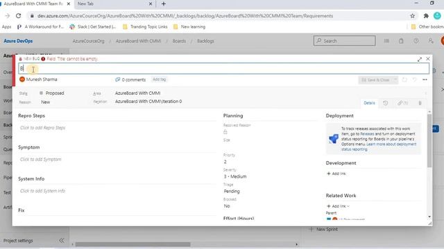 Part 15-Create Backlog/worktime and sprint in Azure Board with CMMI process | Azure DevOps Tutorial смотреть онлайн