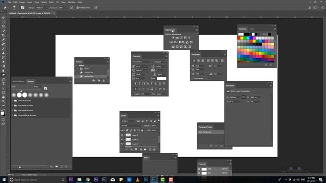 How to Customize workspace in Adobe Photoshop cc 2018-Tamil смотреть онлайн